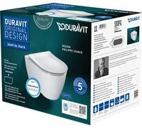 Pack WC Suspendu Duravit Soleil by Starck HygieneFlush, Durafix Blanc 45910920A1