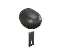 Pack WC suspendu en céramique noir mat avec bâti-support décoratif - HURO II