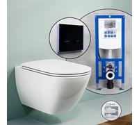 Pack WC suspendu LAUFEN LUA et bâti-support neeos,, H8200800000001+16746BM#SET,
