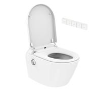 Pack WC suspendu lavant et séchant Saniwash sans bride