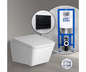 Pack WC suspendu VitrA Equal et bâti-support neeos,, 7245B403-0075+16601BM#SET,