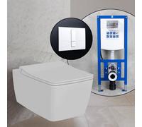 Pack WC suspendu Vitra Metropole et bâti-support neeos,, 7672B001-0101+16791WH#SET,