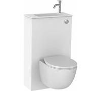 Pack WC Trio SIAMP Bati WC suspendu + cuvette + lave-main - 10005127 G