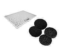 Pack Whirlpool AKR62FLTK - 4x filtre à charbon et 1x filtre métallique