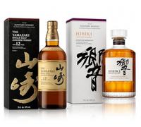 Pack Whisky Japonais Premium Suntory - The Yamazaki 12 Ans + Hibiki Japanese Harmony - Coffrets Officiels Inclus - 2 x 70 cl