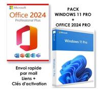 Pack WINDOWS 11 PRO + OFFICE 2024 PRO Activation À Vie - Livraison Par Email - Facture Avec Tva Fournie