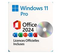 PACK WINDOWS 11 SUR DVD BOOTABLE + LICENCE WINDOWS 11 PRO + LICENCE OFFICE 2024 PRO PLUS