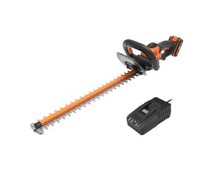 Pack WORX Taille-Haies sans Fil 20V WG264E, Lamier de 52 cm, ⌀20 mm, Lame Double Action, Poignée Multipositions, Livré avec Batterie 4Ah et Chargeur
