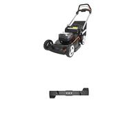 Pack WORX Tondeuse à Gazon autotractée Brushless sans Fil 40V WG749E + 3 Lames de Rechange, jusqu'à 500m², Lame de 46cm, Coupe jusqu'aux Bordures, Sac de 55 L, livée avec 2 Batteries 4Ah et Chargeur