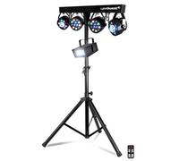 Pack X-Performer LyteQuest Portique + 4 PAR/UV/FRIZTAL DMX - 18 prog. - 2 sacoches - Mini Strobe en Cadeau