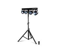 LyteQuest - Pack X-Performer Portique + 4 PAR /UV/FRIZTAL DMX - 18 prog. - 2 sacoches +Tél