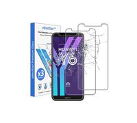 ebestStar - Pack x3 Verre trempé compatible avec Huawei Y6 2018 Film Protection Ecran Vitre protecteur anti casse, anti-rayure, pose sans bulles [Appareil: 152.4 x 73 x 7.8mm, 5.7'']