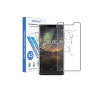 ebestStar - Pack x3 Verre trempé compatible avec Nokia Nokia 6 (2018) Film Protection Ecran Vitre protecteur anti casse, anti-rayure, pose sans bulles [Appareil: 148.8 x 75.8 x 8.2mm, 5.5'']