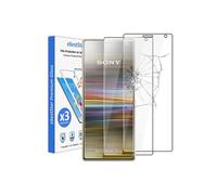 - [Pack x3] Verre trempé Sony Xperia 10 Plus (2019) Film Protection Ecran Vitre protecteur anti casse, anti-rayure, pose sans bulles [Dimensions