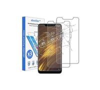 - Pack x3 Verre trempé Xiaomi Pocophone F1 Protection Ecran Vitre protecteur anti casse, anti-rayure, pose sans bulles [Dimensions PRECISES