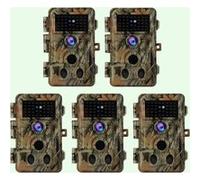 Pack x5 Caméras de Chasse 64MP 1296P 940nm IR Camera Chasse Infrarouge Vision Nocturne,0,1s Vitesse de Dclenchement Caméra de Jeu IP66 Étanche |A262 Vert