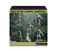 Pack x5 Meute de Loups-garous 32 mm - Non Peintes - Idéal pour Donjons & Dragons, Pathfinder et Wargame