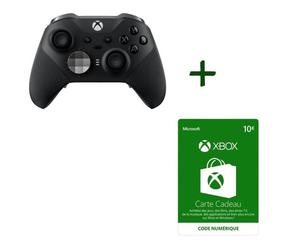 Pack Xbox : Manette Xbox Elite sans fil Série 2 - Noir + Crédit Xbox Live de 10 EUR - Code de Téléchargement