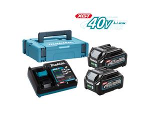 Pack XGT 40V 2 batteries BL4025 2,5 Ah + Chargeur rapide DC40RA MAKITA