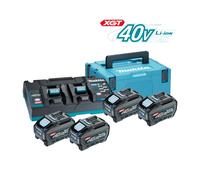 Makita Kit d'alimentation XGT 40V max. – 4 batteries 5,0 Ah (191U42-2)