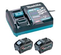 Pack XGT composé de 2 Batteries BL4050F 40V 5Ah + 1 chargeur DC40RA - MAKITA - 1911V6-0
