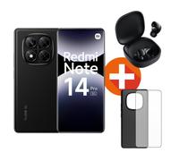 Pack Xiaomi Redmi Note 14 Pro 5G 256Go Midnight Noir avec Coque & Verre trempé + Redmi Buds 6 Play Noir