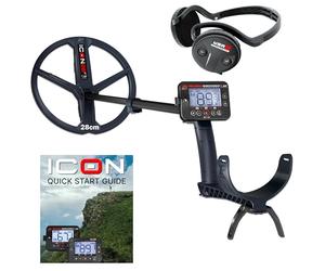 Pack XP Icon: détecteur de métaux pour Adultes, WSA St et Disque FMF 28cm | Compatible DEUS II, télécommande sans fil, disque multifréquence rapide 28cm, casque stéréo WSA ST (ICON-28FMFRCWSAST)