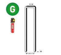 Pack Z-50 galva résinées - 2000 agrafes + 2 gaz - P6Z-501