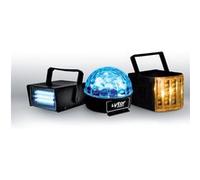 PACK ZIRKUS Lytor - 3 Jeux de lumière stroboscope + dôme ASTRO 6 LEDs + Derby 4 LEDs RGBW G