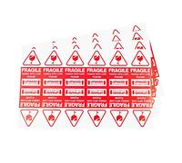 PACK4YA Lot de 120 autocollants fragiles 50 x 90 mm vers le haut - Poignée adhésive puissante avec étiquettes d'avertissement d'entretien - Étiquettes d'emballage pour articles fragiles - Ne pas