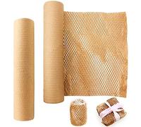 PACK4YA Papier d'emballage en nid d'abeille 30cm×30m (12"×98') Emballage écologique en papier kraft protecteur pour déménagement Fournisseurs d'expédition au lieu du papier bulle (marron)