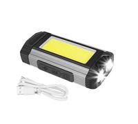 Package C 2200mah built-in battery Lampe de poche étanche à LED COB Rechargeable par USB, avec Power Bank 18650, lanterne Portable avec aimant, idéale pour le Camping, 4000mAh ""Nipseyteko