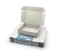 PACKAGING HERO Lot de 10 boîtes postales en carton de qualité supérieure - 20 x 15 x 5 cm - Blanc - Pour emballage et envoi postaux