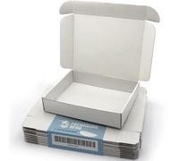 PACKAGING HERO Lot de 10 boîtes postales en carton de qualité supérieure - 25 x 20 x 5 cm - Blanc