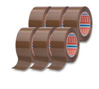 Packaging Tape-6 Rouleaux De Ruban Adhésif Pour Emballage Cartons,Boîtes,Déménagement,Entrepôt,Travail,Scellage Garanti-48 Mmx50 M,Marron/Havane (6 Rouleaux)