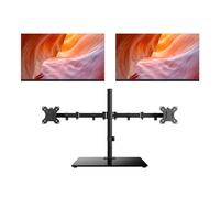 Packard Bell AirFrame Station de travail double écran, deux écrans Full HD de 21,5 pouces, montage VESA, 1920 x 1080, 75 Hz, inclinaison réglable, HDMI/VGA, cadre fin, idéal pour