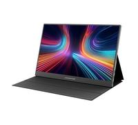 Packard Bell Écran portable FHD 1080p de 15,6 po - Écran IPS ultra fin avec USB-C et HDMI, Smart Cover et haut-parleurs, HDR, Plug & Play - Moniteur externe idéal pour ordinateur portable, PC
