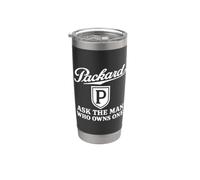 Packard Logo Classic Mechanic Classic Mechanic, une entreprise automobile disparue Gobelet isotherme en acier inoxydable double paroi