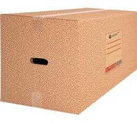 packer PRO Lot de 10 Boîtes en Carton pour Déménagement et Rangement avec Poignées, Carton Ultra Résistant, 600 x 400 x 400 mm
