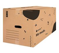 packer PRO Lot de 20 boîtes en carton pour déménagement et rangement ultra résistantes avec poignées, 60 x 40 x 40 cm