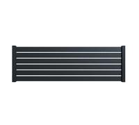 Packit Clôture ajourée en aluminium pour muret - kit de 6 lames - CLO951EH677016