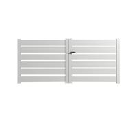 Packit Portail battant aluminium 3 m motorisé - ajouré - SAH3015PL7016MOT