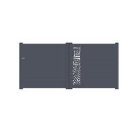 Packit Portail coulissant aluminium 3 m manuel - motifs découpe laser - DEC3015PLC7016