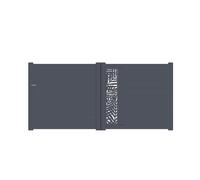 Packit Portail coulissant aluminium 3m50 manuel - motifs découpe laser - DEC3515PLC7016