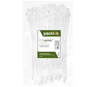 packivo Lot de 100 serre-câbles 2,5 x 100 mm - Blanc - Forte résistance à la traction de 8 kg - Pour la maison et l'atelier