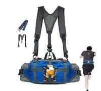 Packle Sac de ceinture de randonnée avec support de bouteille d'eau, sac tactique de ceinture | Pointe de course imperméable, paquet de voyage public, paquet de chute