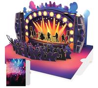 PACKLIST® Carte Pop-Up pour Billets de Concert - Cadeau Musical 3D pour Anniversaire, Bon Original pour Fans de Musique et Festivals !