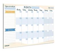 PACKLIST Monthly Planner Pad A4 pour les Plans de Maison, Étude, Travail et Famille - Planificateur Éfficient