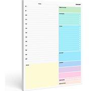 PACKLIST Planificador Diario, Agenda Día por Página - Organizador Día A4, Planificador de Clases Diario - Calendario Perpetuo Vista Diaria - Agenda Planificador Perpetuo - Daily Planner 52 Hojas