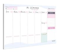 PACKLIST® Planificador Semanal. Organizador Semanal A4, Planning Escritorio - Weekly Planner, Regalo Original Mi Vida Más Organizada. Agendas, Planificadores y Calendarios Semanales de Diseño